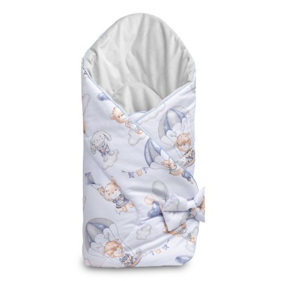 Βρεφική Κουβέρτα Μπαλόνια με κεντημένο Όνομα